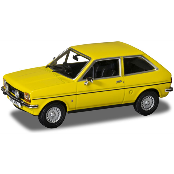 1/43 - Ford Fiesta MkI 1.3 Ghia, Signal Yellow - Corgi Vanguards - VA12513