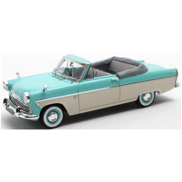 1/43 Ford Zodiac MKII 206E Convertible Turqoise White 1958-1962 - Matrix 40603-162