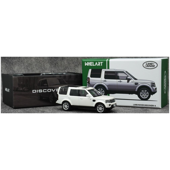 1/64 Land Rover Discovery 4 White/Silver Wheels - Whelart - WA64-01-01