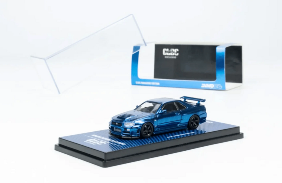 1/64 CLDC Exc INNO64 Nissan Skyline GT-R (R34) CLDC Magazine Edition (Traditional Chinese Version) CLDC Book Chinese - INNO64 - IN9088