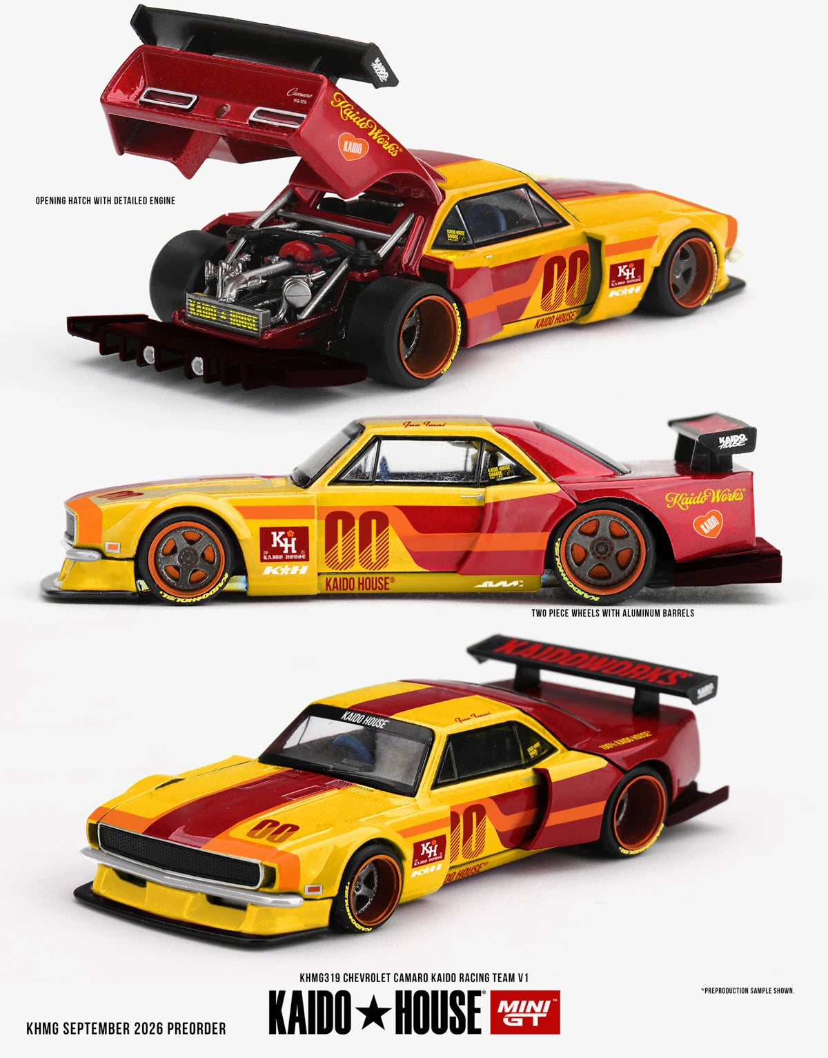 1/64 Chevrolet Camaro Kaido Racing Team - Kaido House - MGTKHMG319 *** Pre Order ***