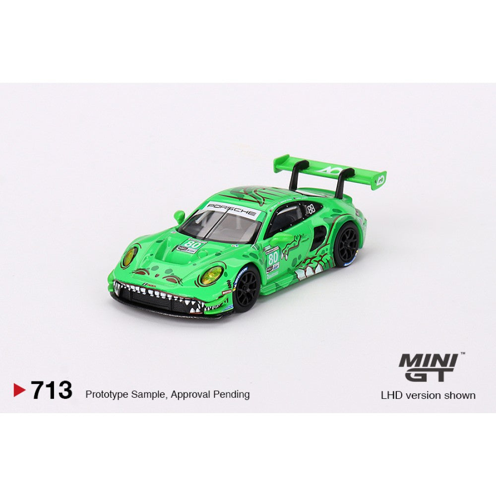MGT00713-L - 1/64 PORSCHE 911 GT3 R Rexy NO.80 GTD AO RACING 2023 IMSA SEBRING 12 HRS (LHD) - Mini GT