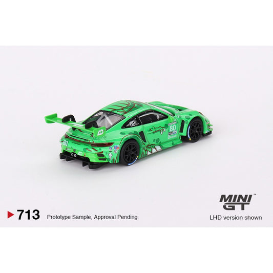MGT00713-L - 1/64 PORSCHE 911 GT3 R Rexy NO.80 GTD AO RACING 2023 IMSA SEBRING 12 HRS (LHD) - Mini GT