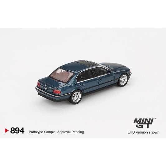 1/64 BMW 750IL SORRENTO BLUE METALLIC (LHD) BLISTER PACKAGING - MGT00894-BL