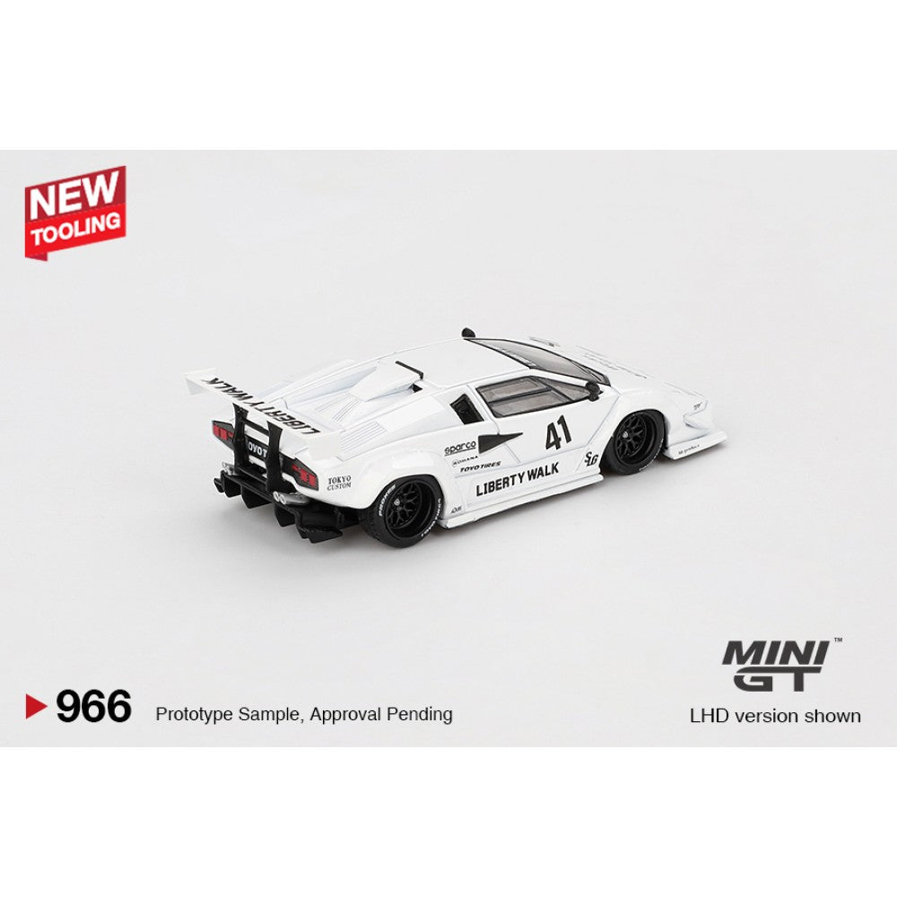 1/64 LAMBORGHINI COUNTACH LB-WORKS WHITE 2024 TOKYO AUTO SALON (LHD) BLISTER PACKAGING - MGT00966-BL