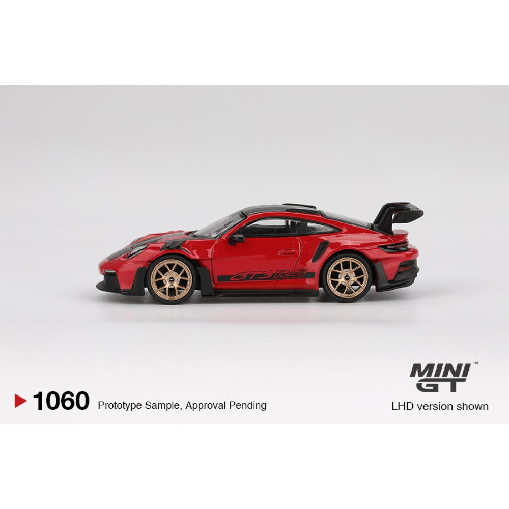 1/64 PORSCHE 911 (992) GT3 RS WEISSACH PACKAGE GUARDS RED (RHD) - MGT01060-R