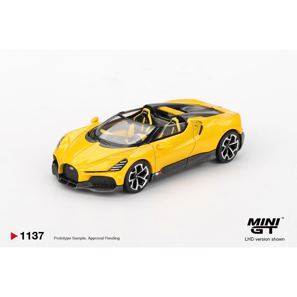 1/64 BUGATTI W16 MISTRAL YELLOW - MiniGT - MGT01137