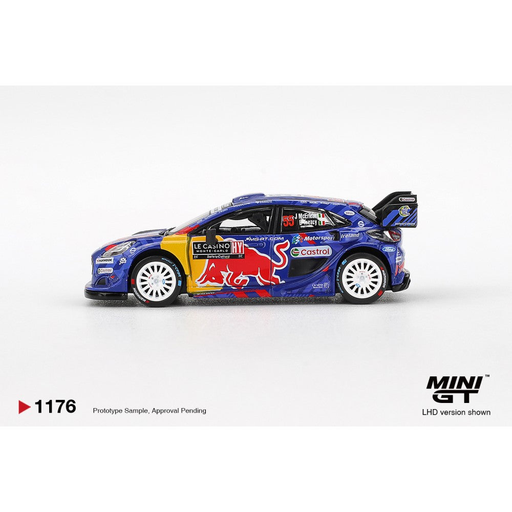 1/64 FORD PUMA RALLY1 NO.55 M.SPORT FORD WRT 2025 RALLY MONTE-CARLO - MiniGT - MGT01176