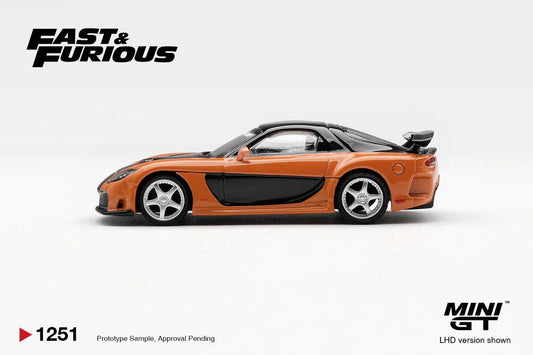 1/64 Mazda RX-7 VeilSide Fortune “The Fast and the Furious Tokyo Drift” Han Seoul-Oh - Mini GT - MGT01251-BL