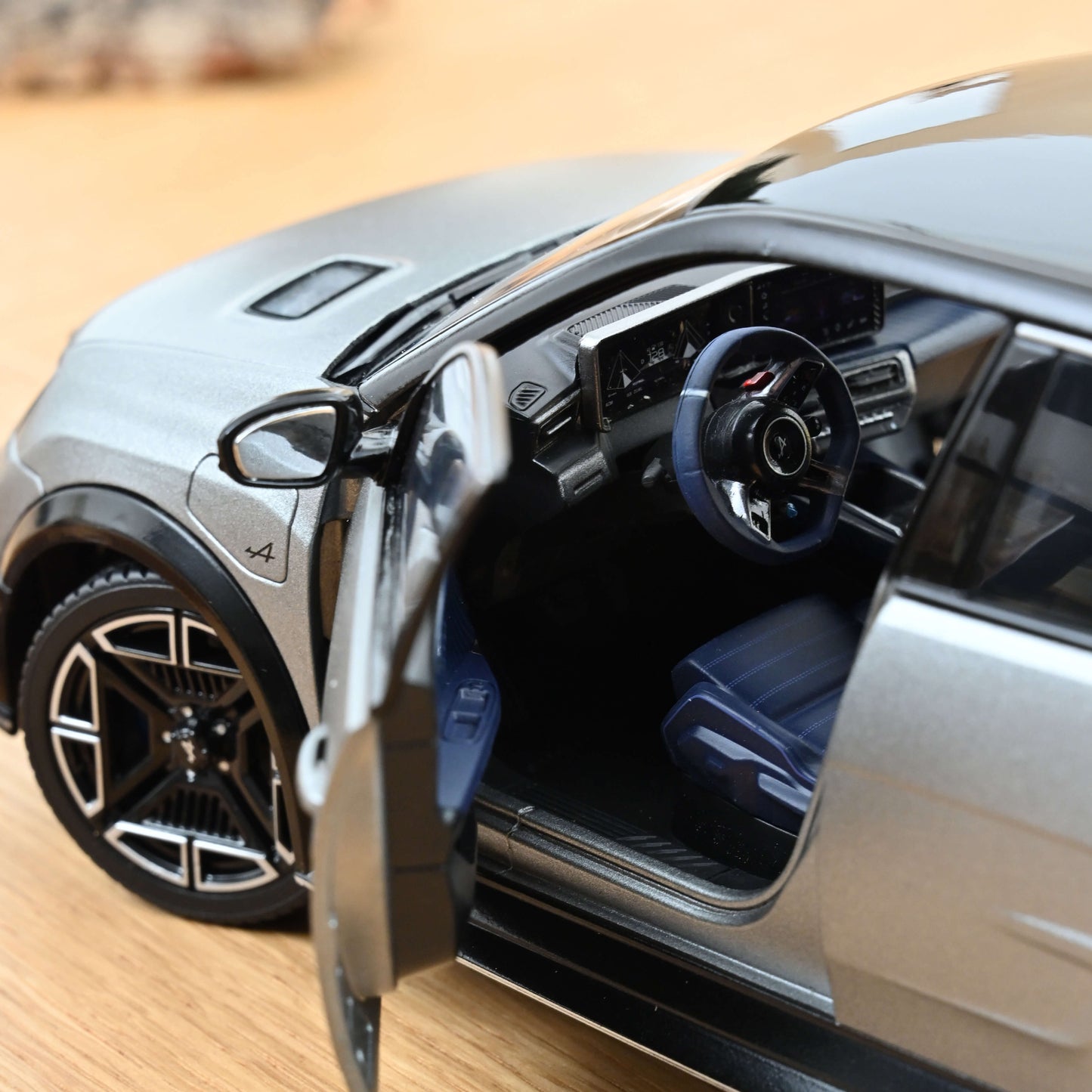 1/18 - 2025 Alpine A290 GT - Matt Tornade Grey and Black - 185451 - Norev