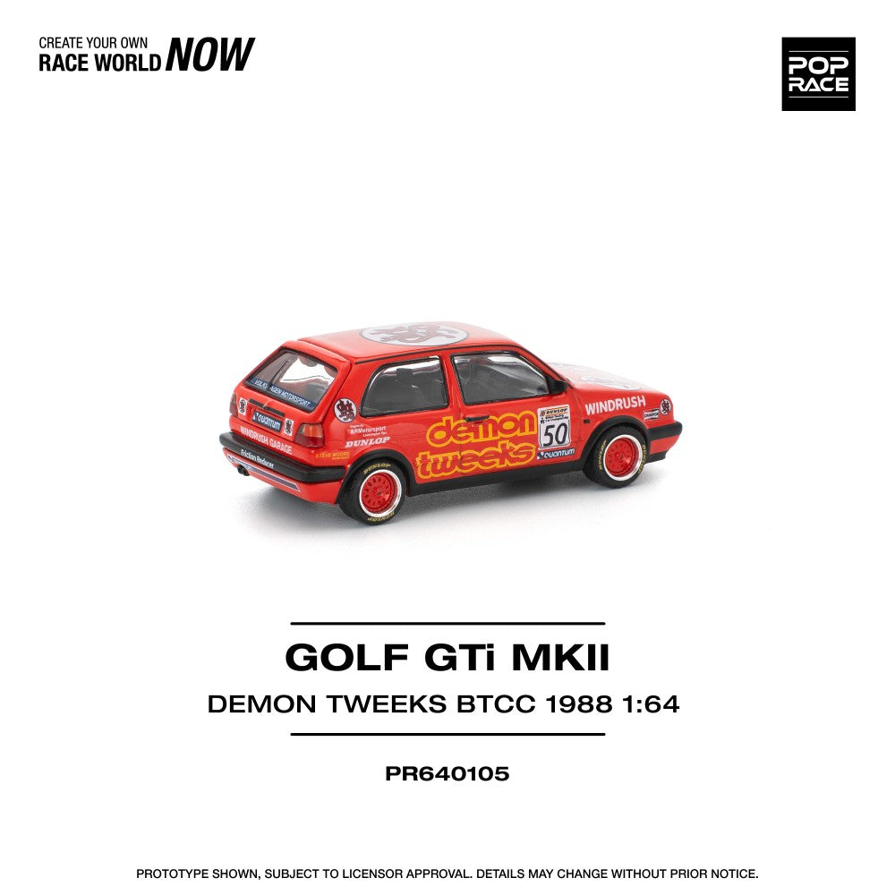 1/64 GOLF GTI MKII - TEAM DEMON TWEEKS BTCC 1988 - Poprace - PR640105