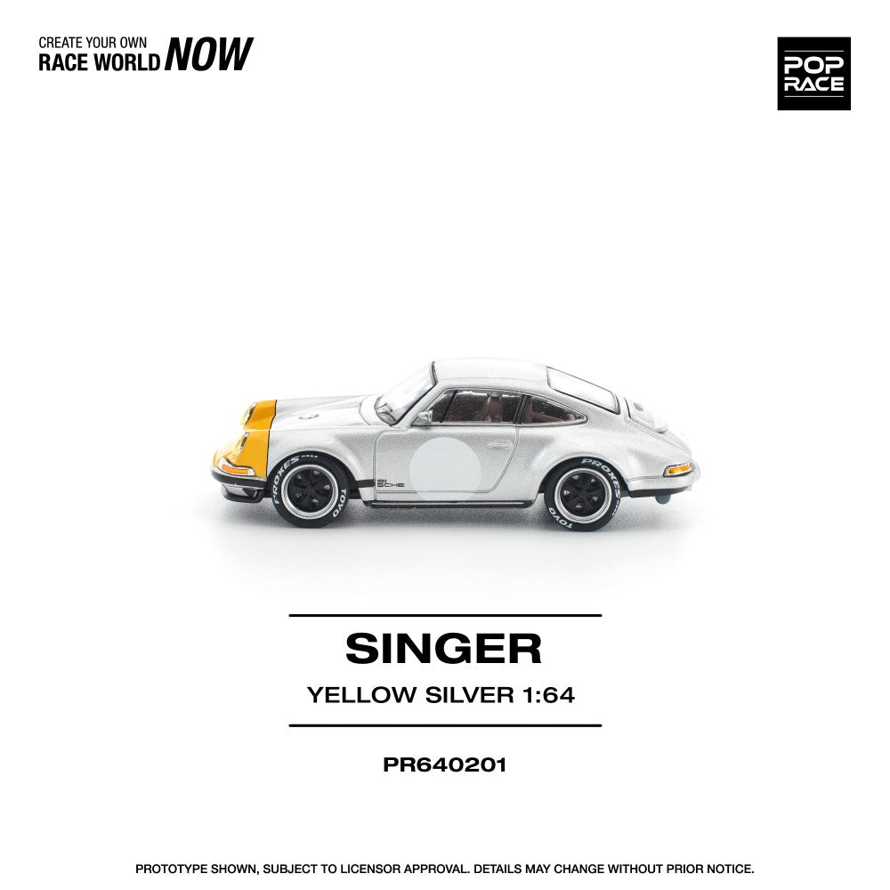 1/64 SINGER 911 SCCS HOMAGE YELLOW/SILVER - Poprace - PR640201