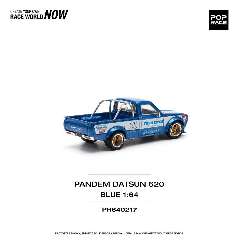 1/64 PANDEM DATSUN 620 BLUE NEW TOOLING - Poprace - PR640217