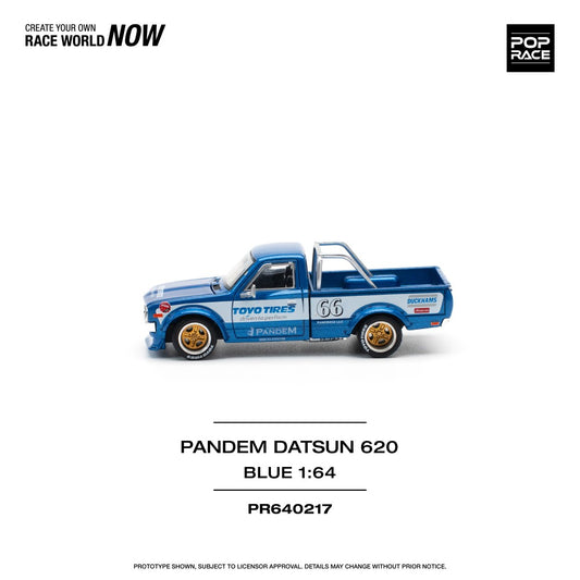 1/64 PANDEM DATSUN 620 BLUE NEW TOOLING - Poprace - PR640217