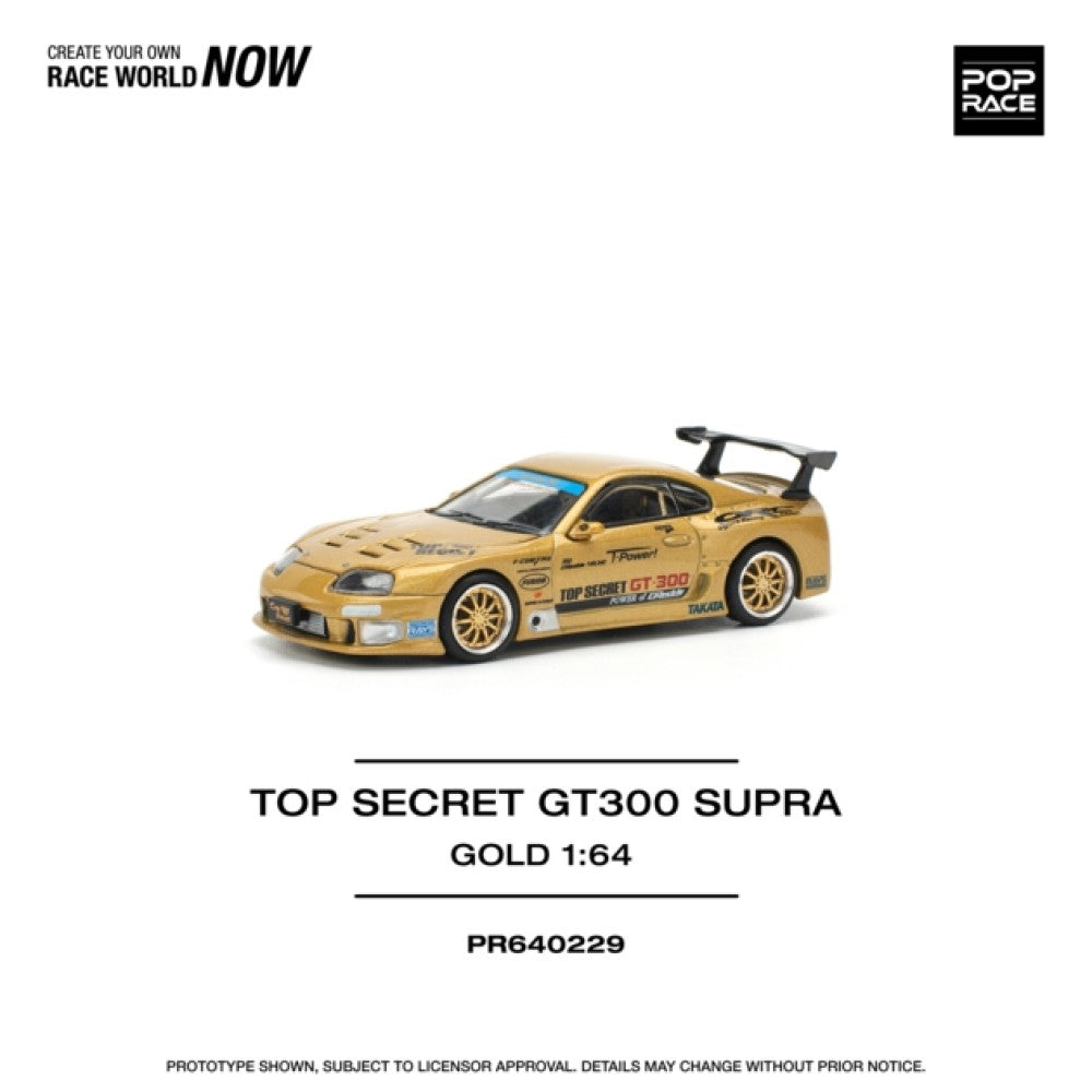 1/64 TOP SECRET GT300 SUPRA - GOLD (NEW TOOLING)- Poprace - PR640229