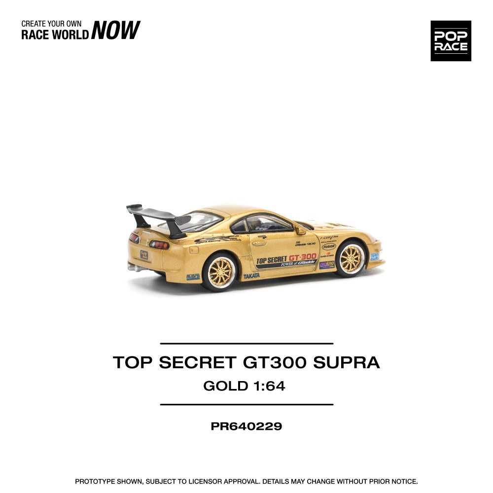 1/64 TOP SECRET GT300 SUPRA - GOLD (NEW TOOLING)- Poprace - PR640229