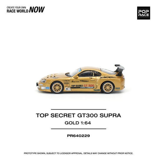 1/64 TOP SECRET GT300 SUPRA - GOLD (NEW TOOLING)- Poprace - PR640229