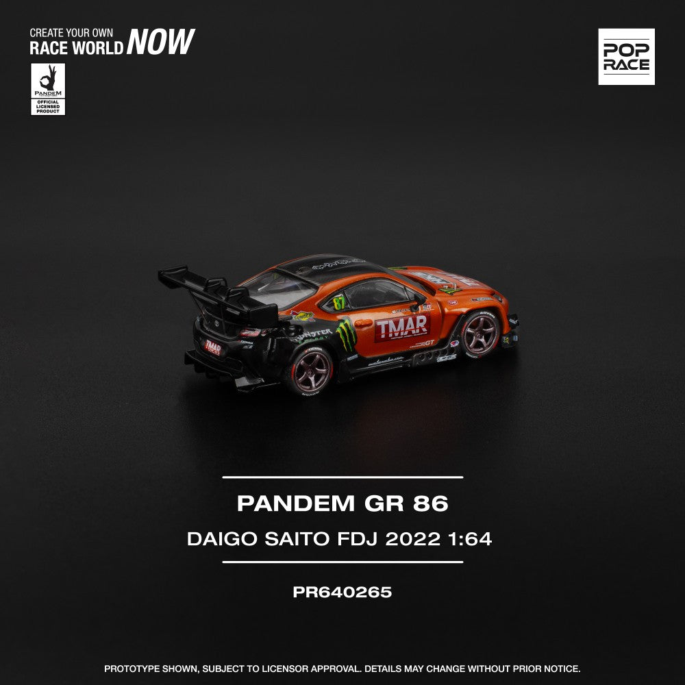 1/64 PANDEM GR86 - DAIGO SAITO FORMULA DRIFT JAPAN 2022 - Poprace - PR640265