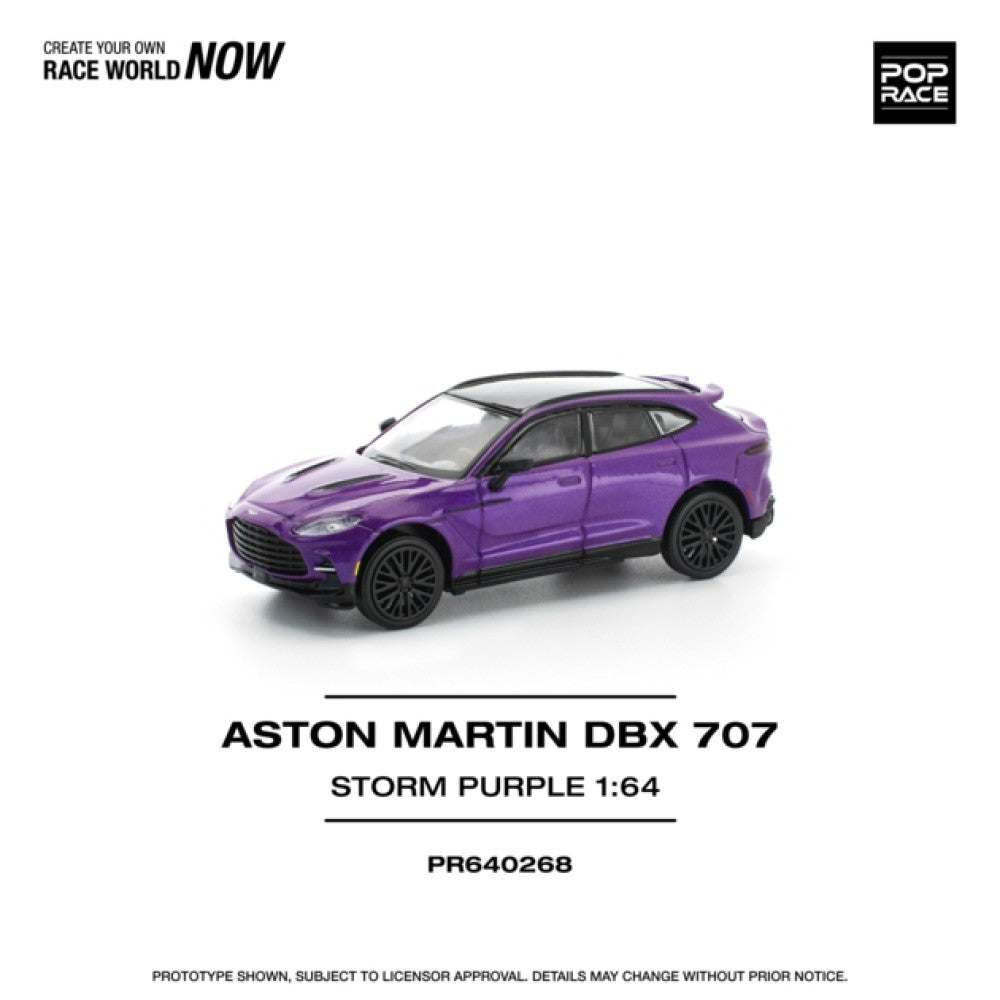 1/64 ASTON MARTIN DBX 707 - STORM PURPLE - Poprace - PR640268