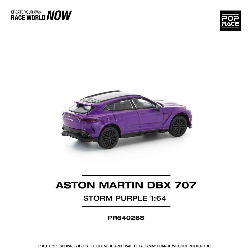 1/64 ASTON MARTIN DBX 707 - STORM PURPLE - Poprace - PR640268