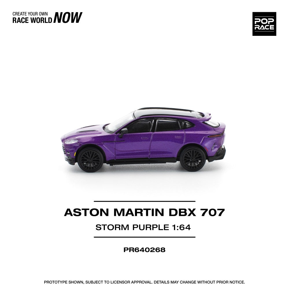 1/64 ASTON MARTIN DBX 707 - STORM PURPLE - Poprace - PR640268