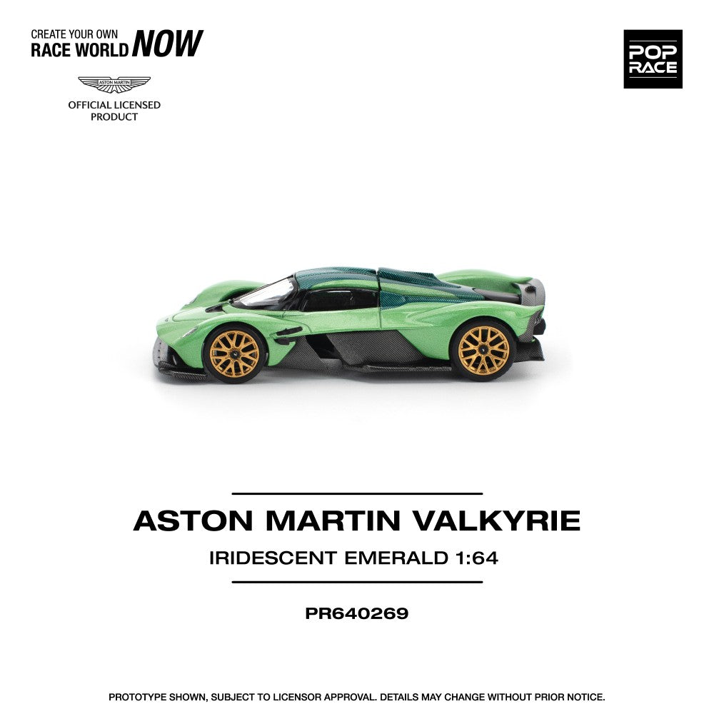 1/64 ASTON MARTIN VALKYRIE - IRIDESCENT EMERALD - Poprace - PR640269
