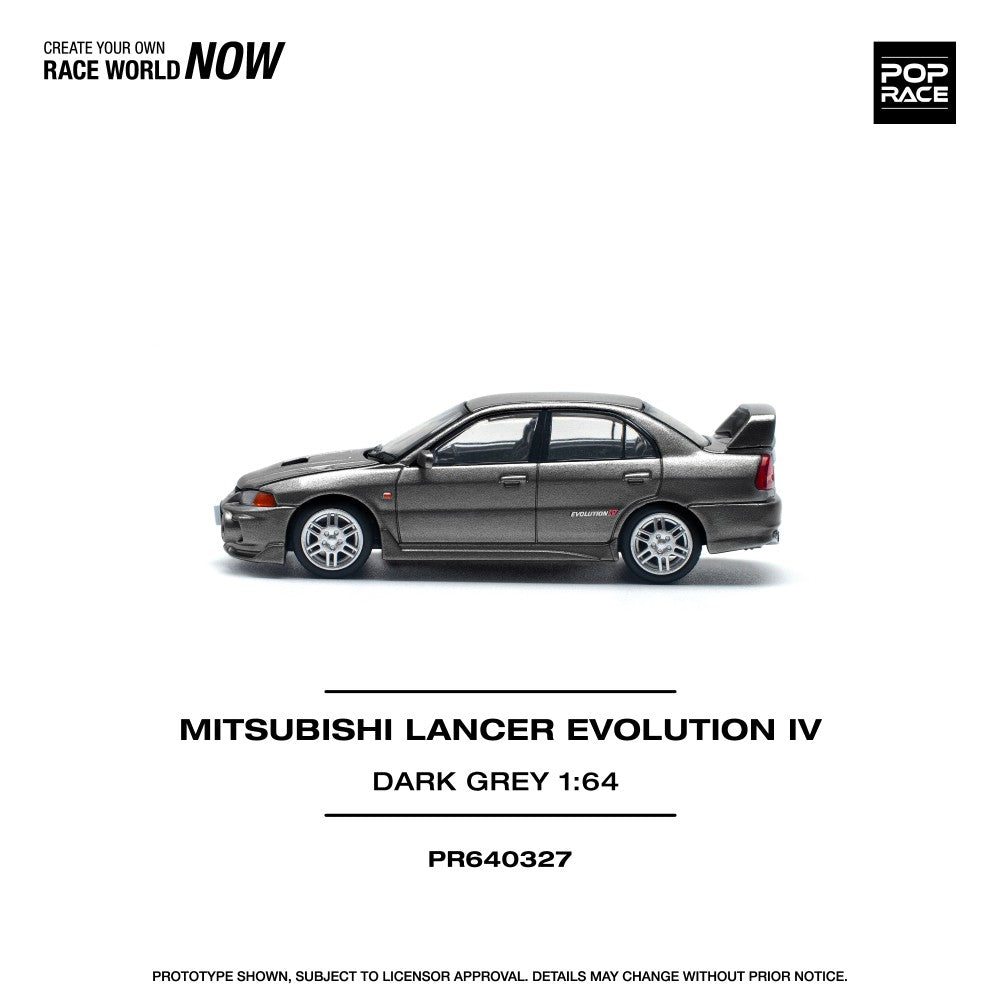 1/64 MITSUBISHI LANCER EVOLUTION IV DARK GREY - Poprace - PR640327
