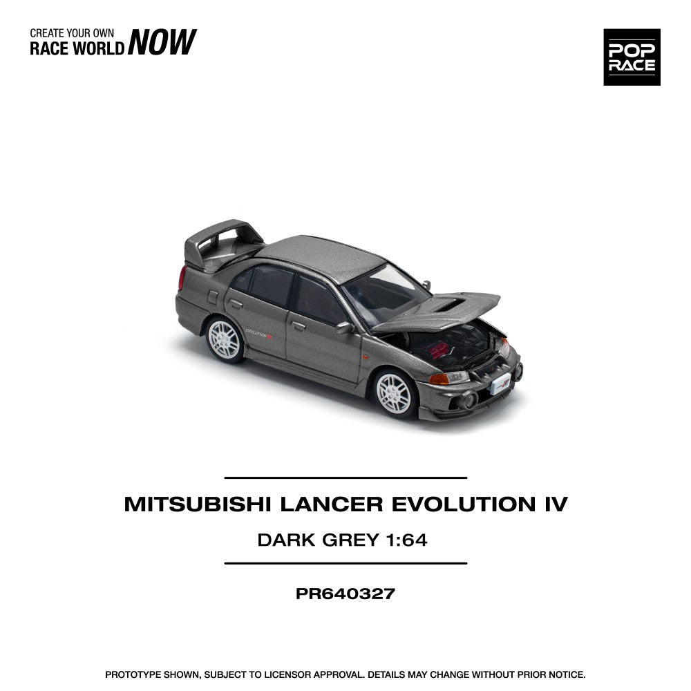 1/64 MITSUBISHI LANCER EVOLUTION IV DARK GREY - Poprace - PR640327