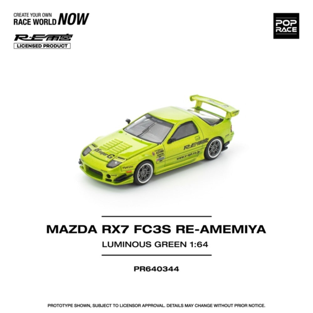 1/64 MAZDA RX7 FC3S RE-AMEMIYA LUMINOUS GREEN - Poprace - PR640344
