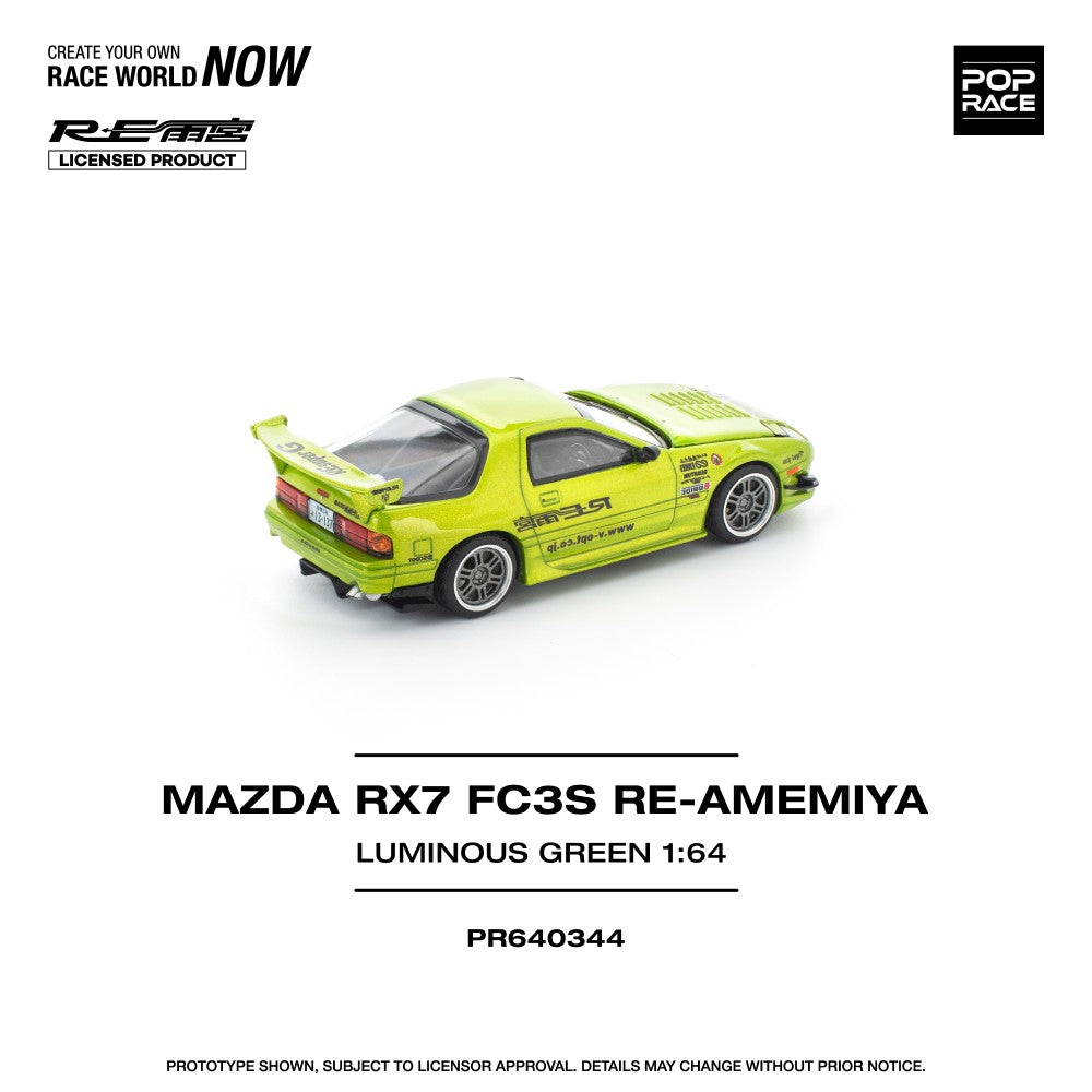 1/64 MAZDA RX7 FC3S RE-AMEMIYA LUMINOUS GREEN - Poprace - PR640344