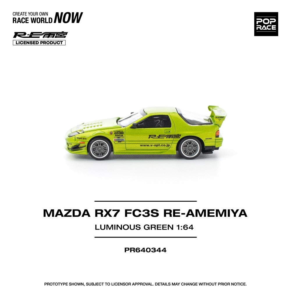 1/64 MAZDA RX7 FC3S RE-AMEMIYA LUMINOUS GREEN - Poprace - PR640344
