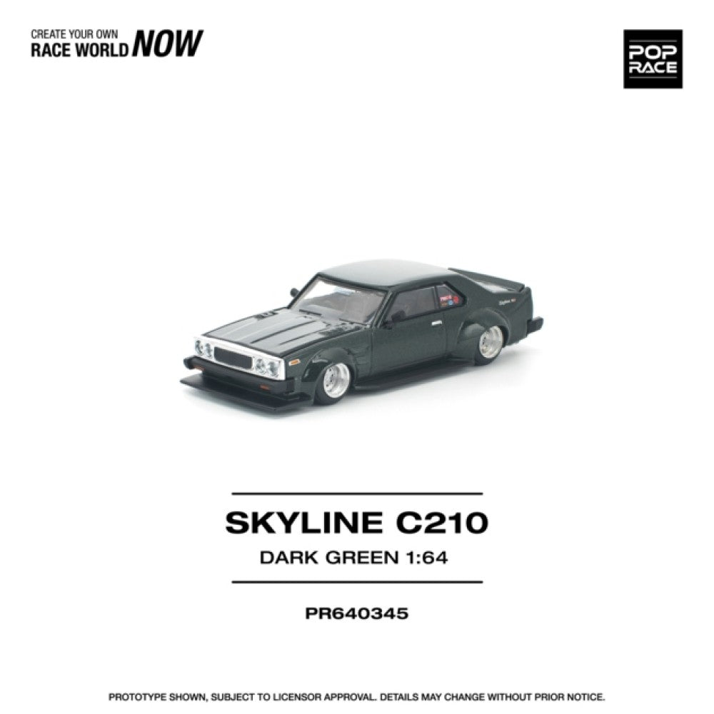 1/64 SKYLINE C210 DARK GREEN (NEW TOOLING) - Poprace - PR640345