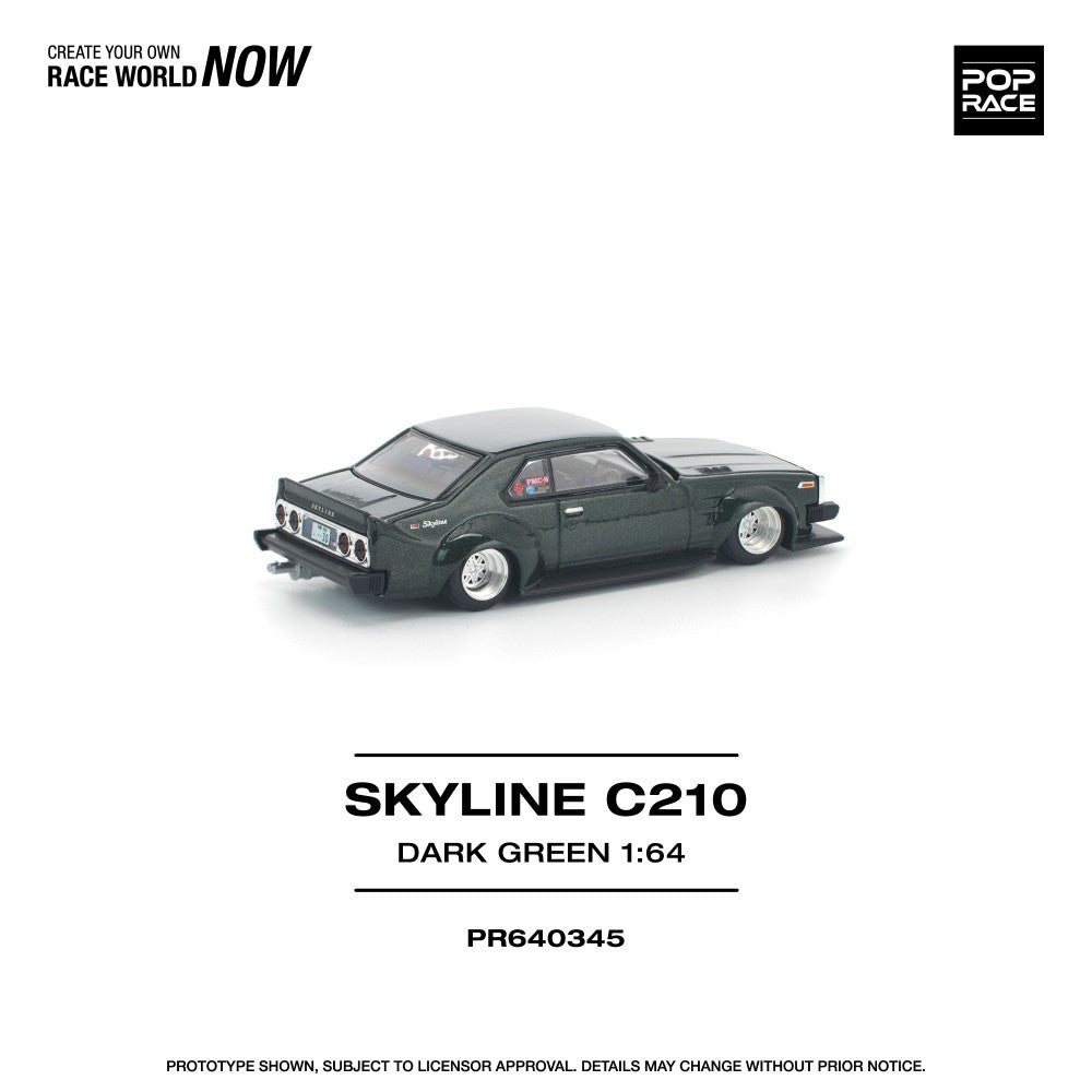 1/64 SKYLINE C210 DARK GREEN (NEW TOOLING) - Poprace - PR640345