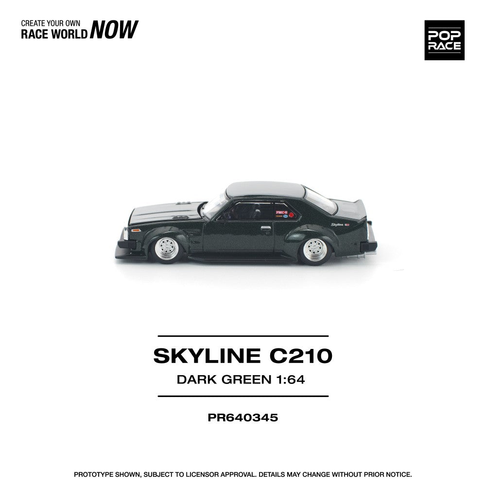 1/64 SKYLINE C210 DARK GREEN (NEW TOOLING) - Poprace - PR640345