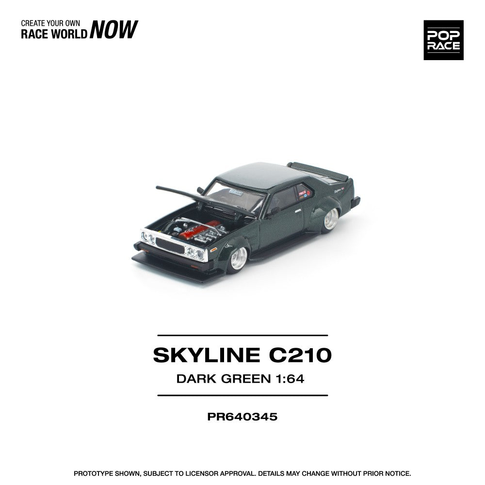 1/64 SKYLINE C210 DARK GREEN (NEW TOOLING) - Poprace - PR640345