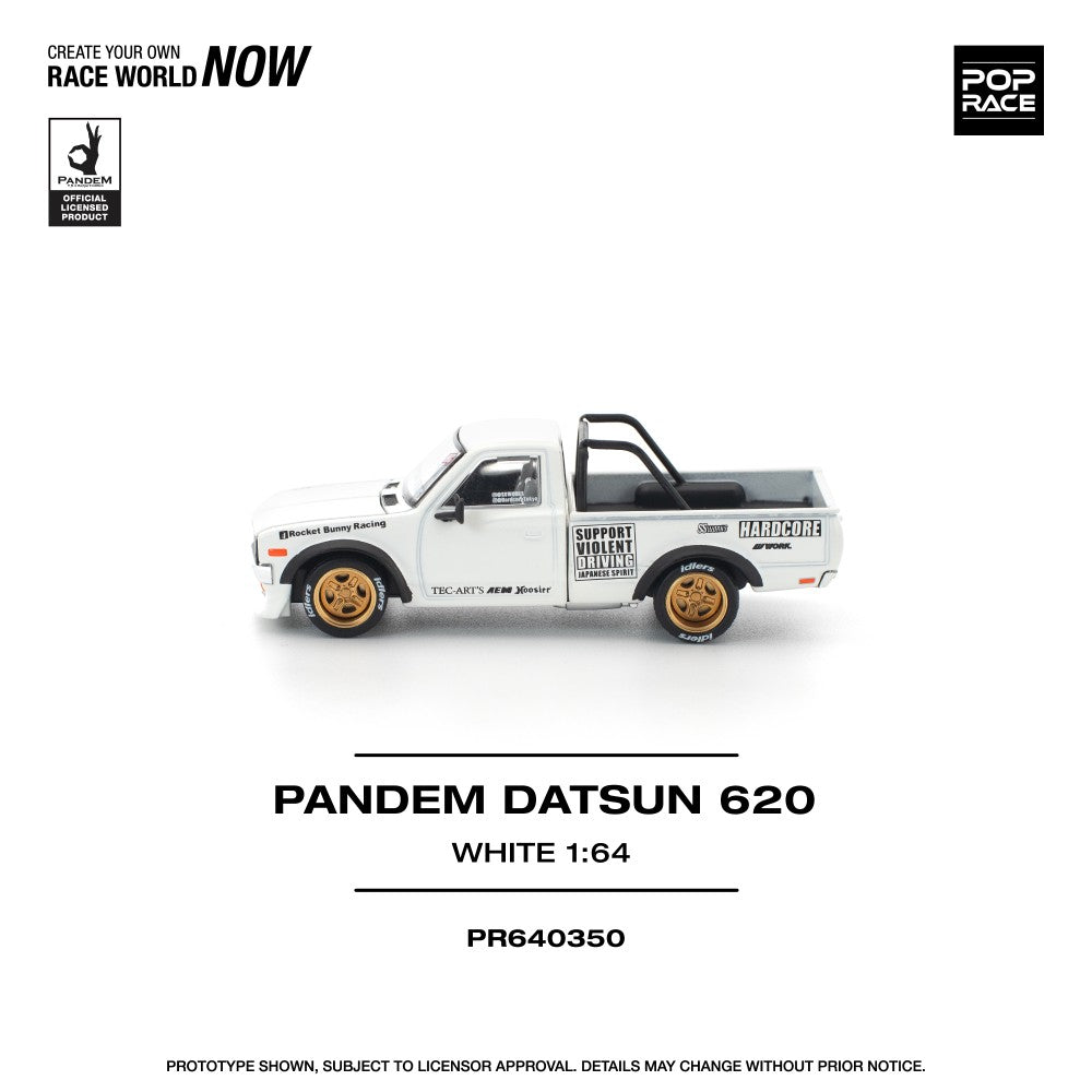 1/64 PANDEM DATSUN 620 WHITE - Poprace - PR640350