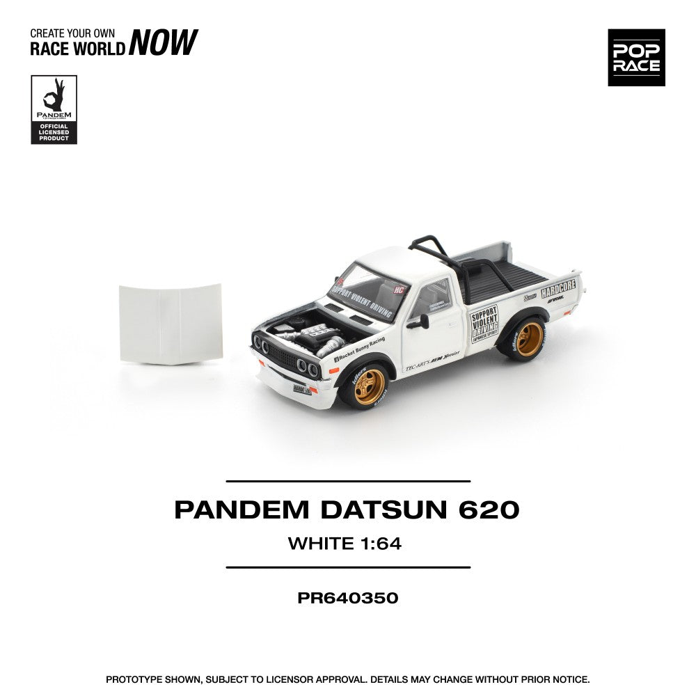 1/64 PANDEM DATSUN 620 WHITE - Poprace - PR640350