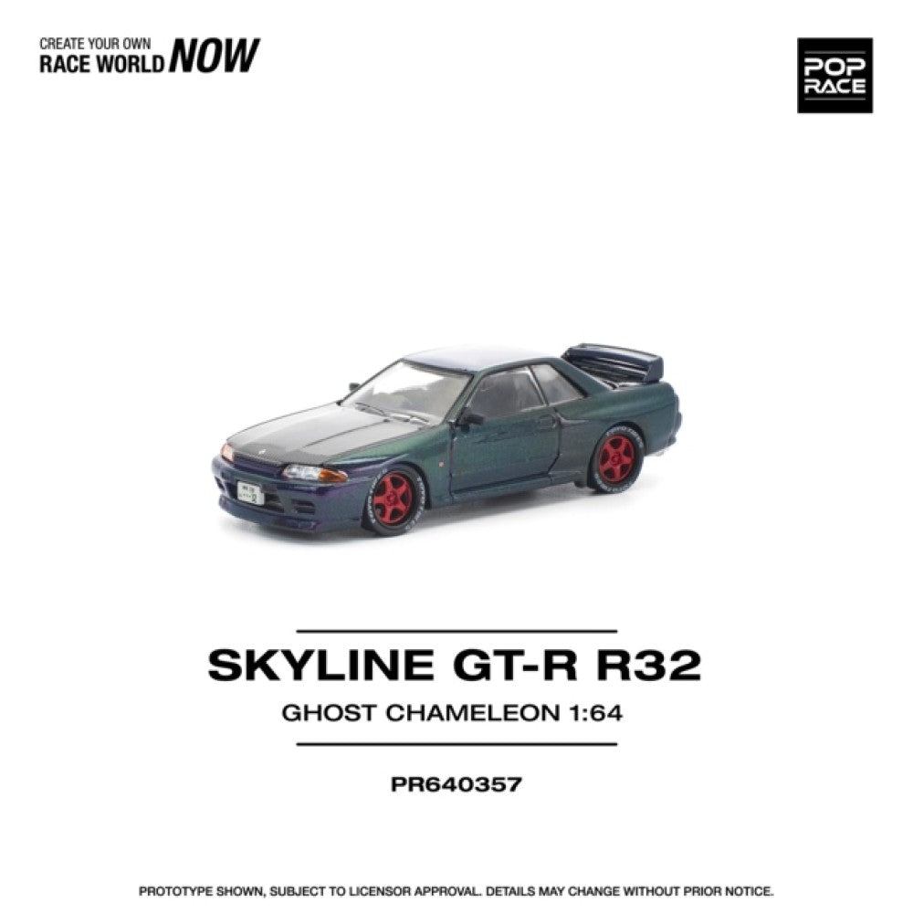 1/64 SKYLINE GT-R R32 GHOST CHAMELEON- Poprace - PR640357