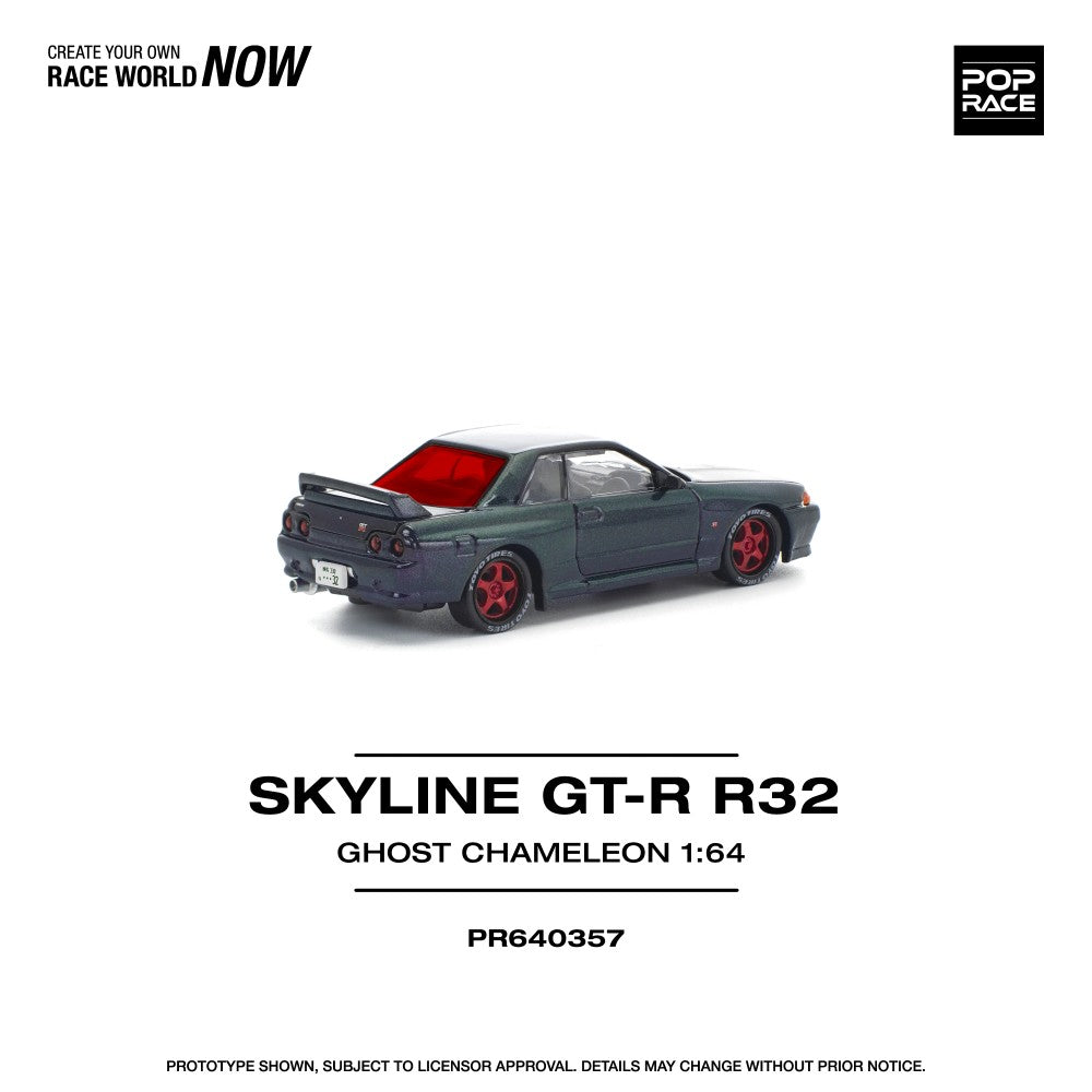 1/64 SKYLINE GT-R R32 GHOST CHAMELEON- Poprace - PR640357