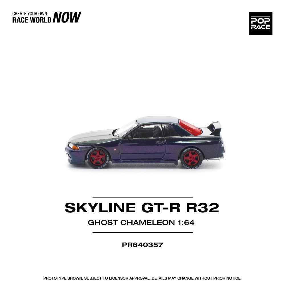 1/64 SKYLINE GT-R R32 GHOST CHAMELEON- Poprace - PR640357