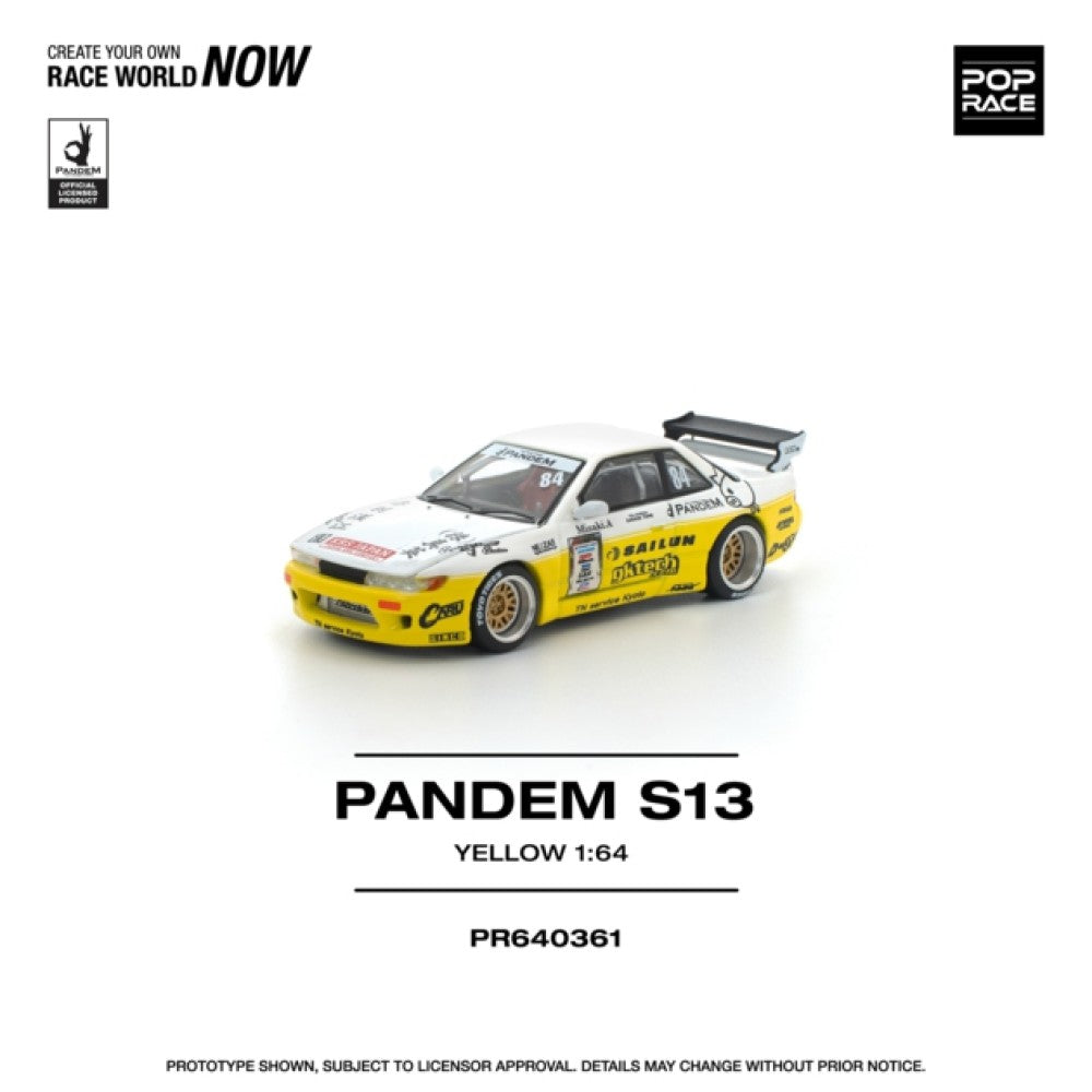 1/64 PANDEM SILVIA S13 2020 D1 LIGHTS YELLOW/WHITE - Poprace - PR640361