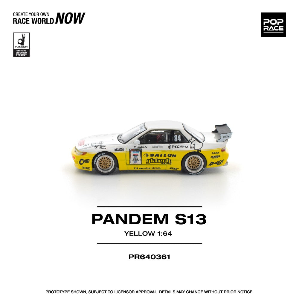1/64 PANDEM SILVIA S13 2020 D1 LIGHTS YELLOW/WHITE - Poprace - PR640361