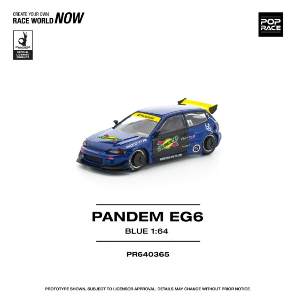 1/64 PANDEM CIVIC EG6 BLUE/BLACK - Poprace - PR640365