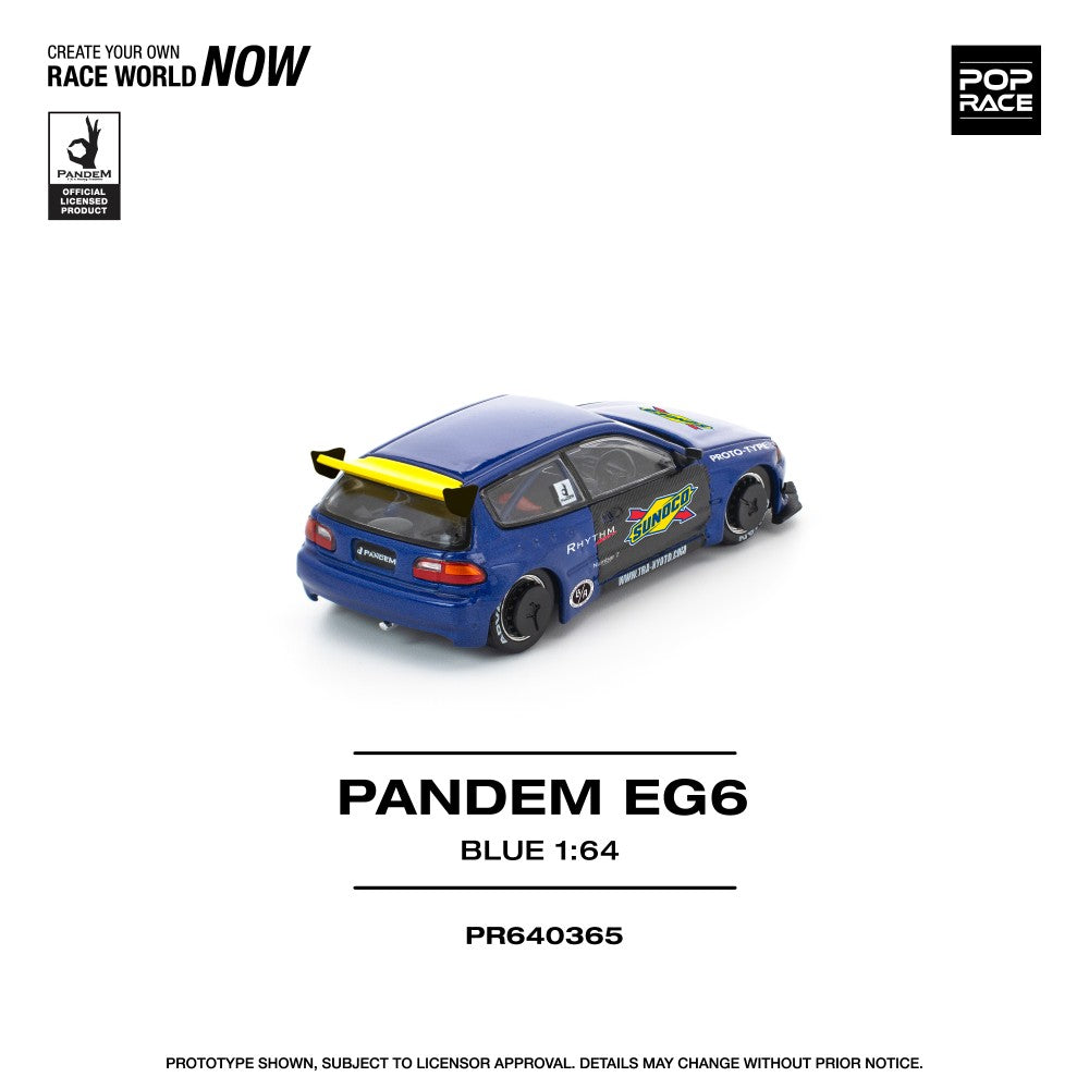 1/64 PANDEM CIVIC EG6 BLUE/BLACK - Poprace - PR640365