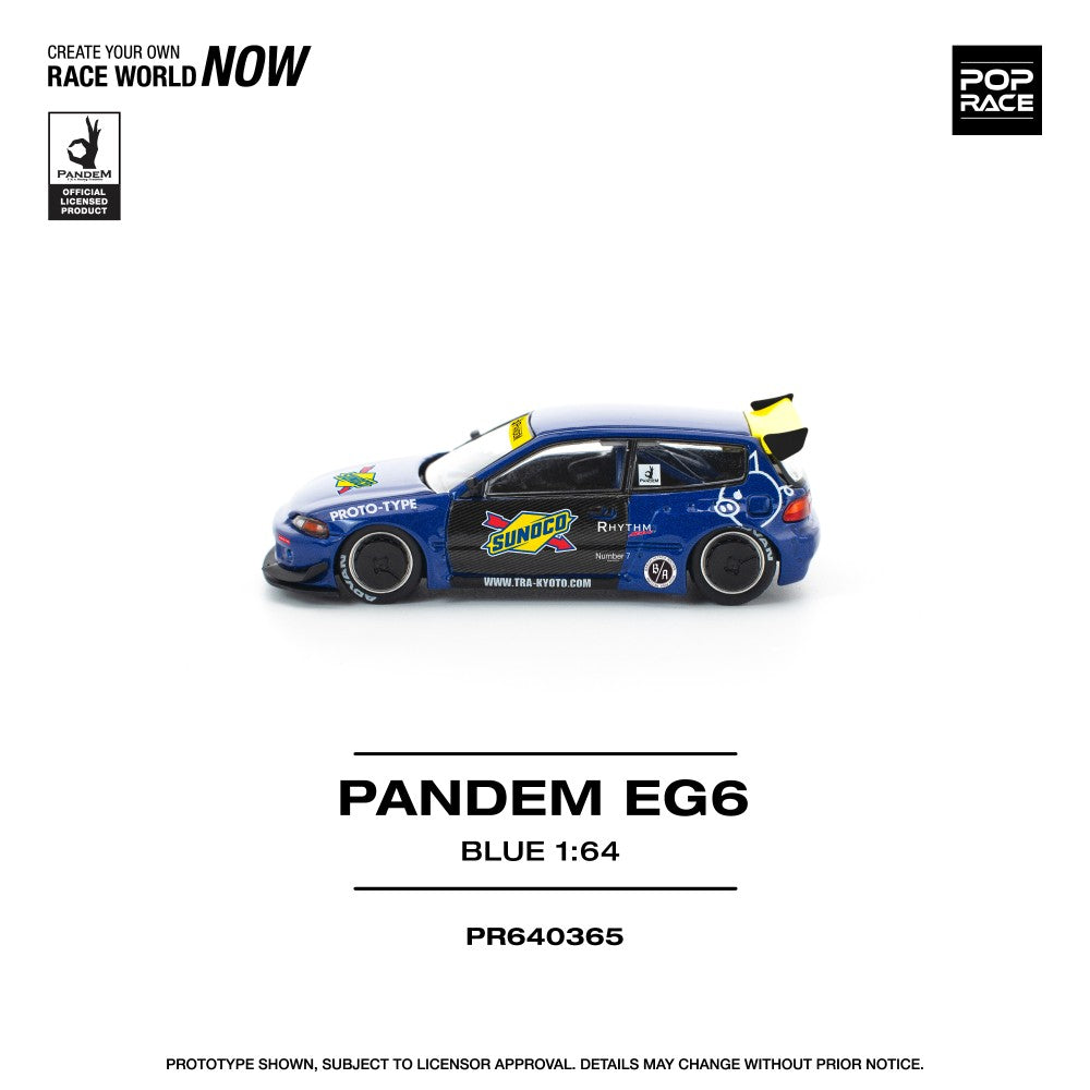 1/64 PANDEM CIVIC EG6 BLUE/BLACK - Poprace - PR640365
