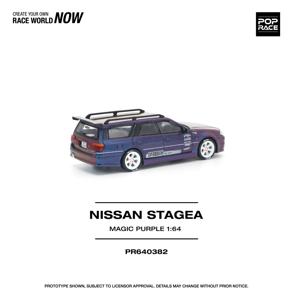 1/64 Nissan Stagea, magic purple - Poprace - PR640382