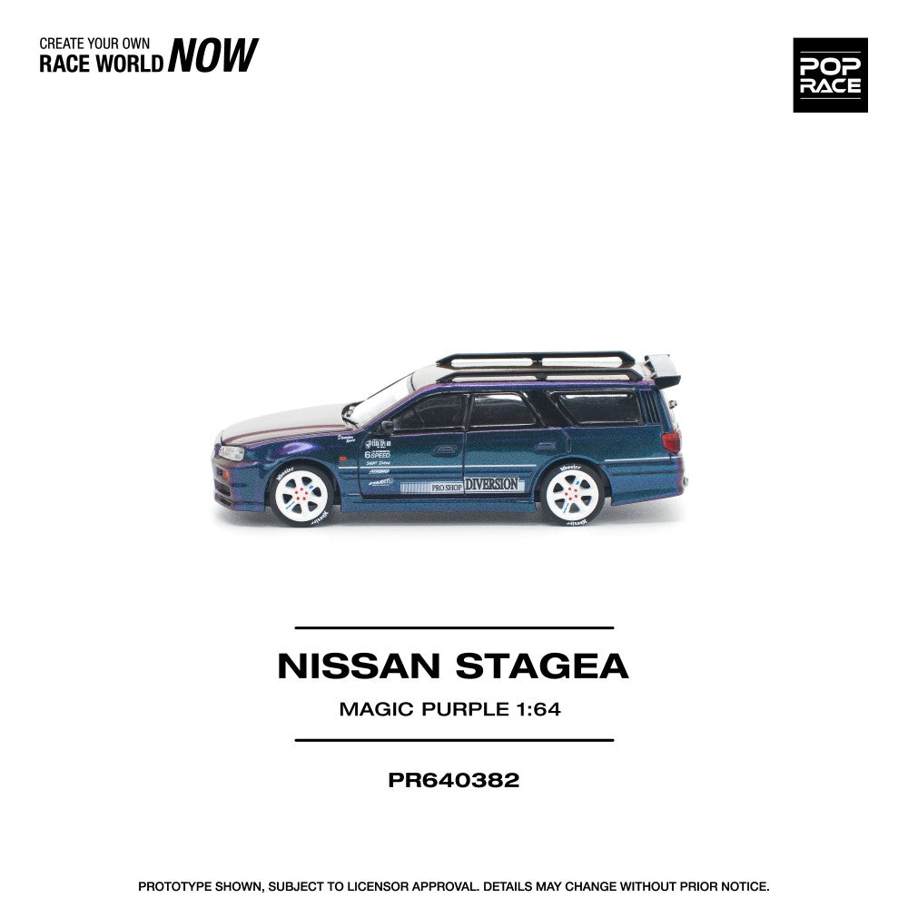 1/64 Nissan Stagea, magic purple - Poprace - PR640382