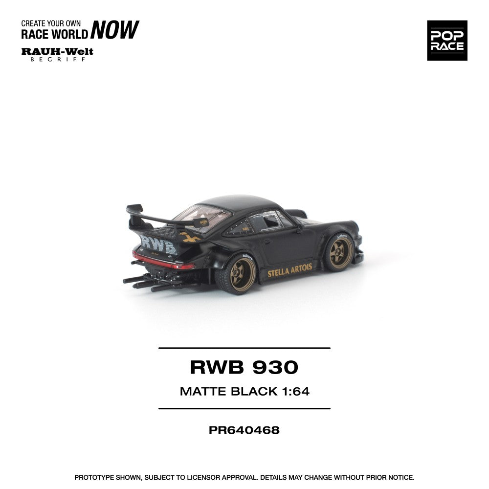 1/64 - RWB 930 MATTE BLACK STELLA ARTOIS NEW TOOLING - Poprace - PR640468