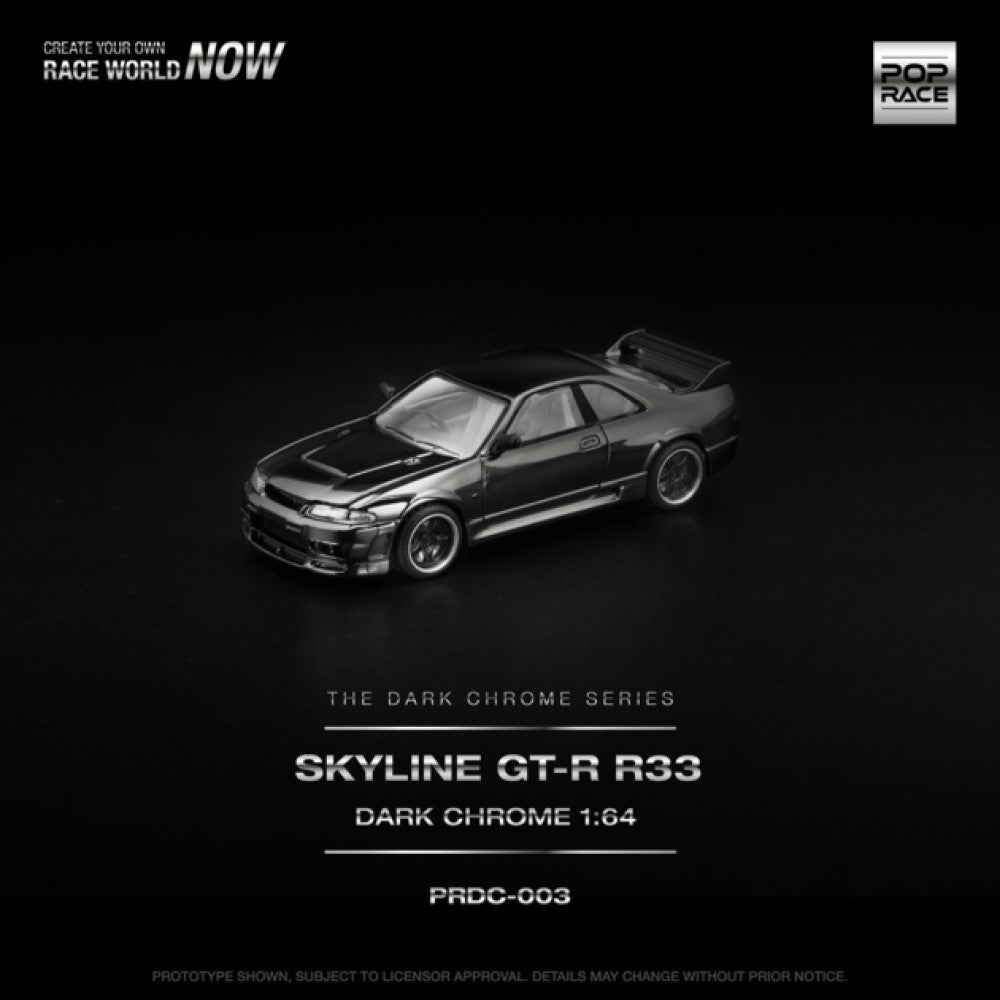1/64 R33 GT-R DARK CHROME - Poprace - PRDC003