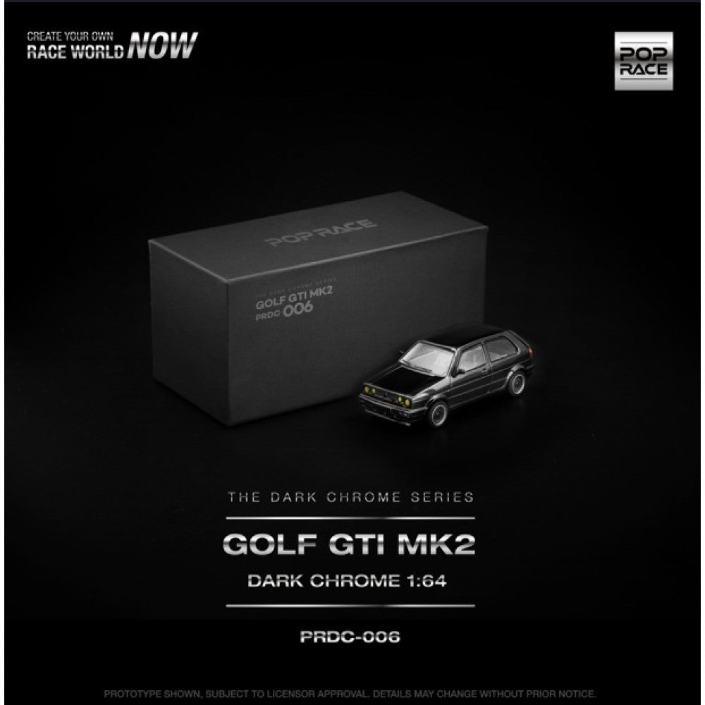 1/64 GOLF GTI MK2 DARK CHROME - Poprace - PRDC006